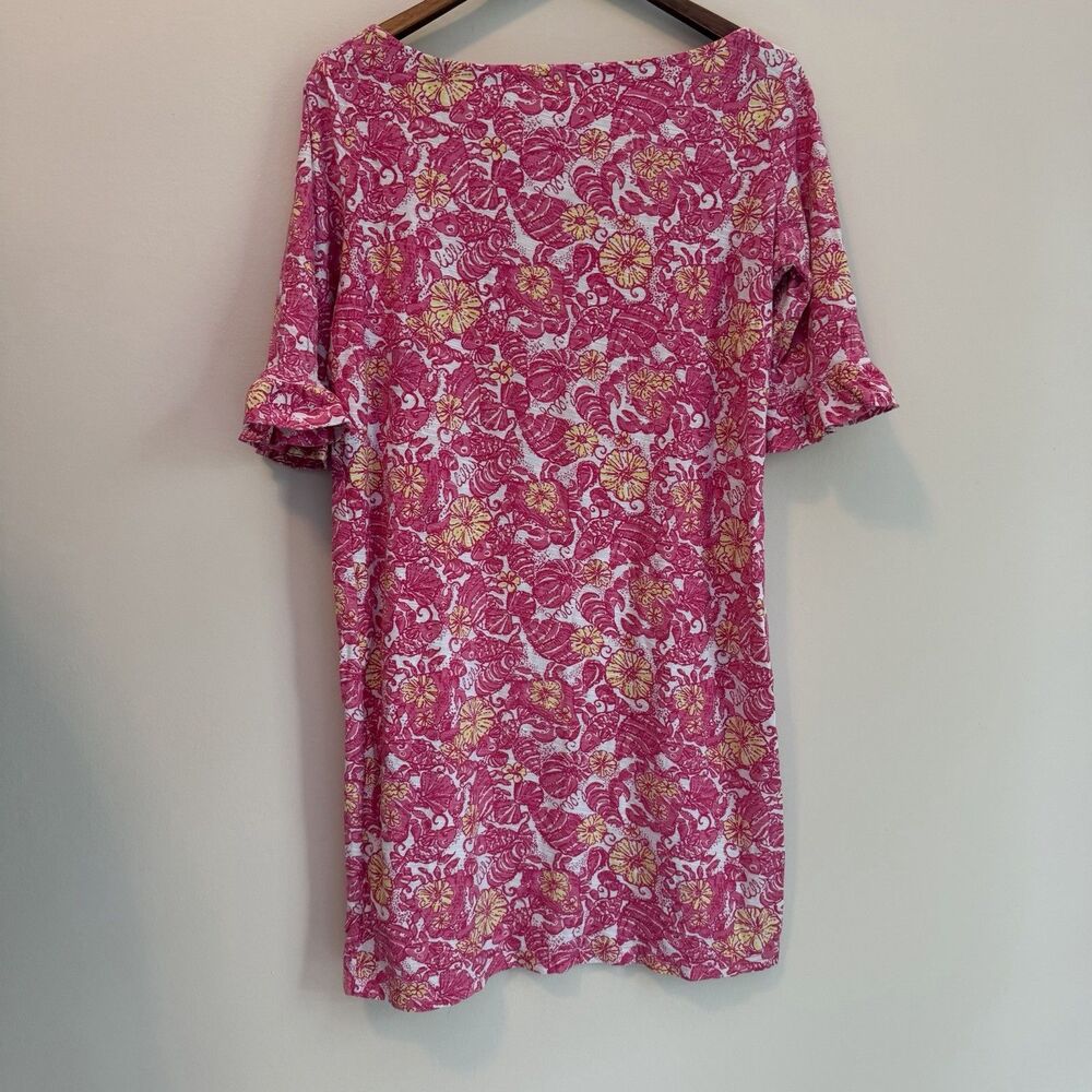 Lilly Pulitzer Somerset Shift Dress Chum Bucket Pink M - Picture 7 of 7